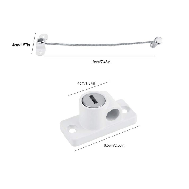 OMOTOOL Child Window Restrictor Casement Security Lock (2 Pack) Kids Prevent Children Falling Window Lock Baby Protection - Image 3